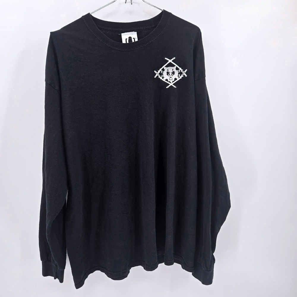 Xavier Wulf Hollow Squad Black Logo Heavyweight Long Sleeve‎ T-Shirt 2XL